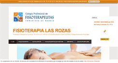 Desktop Screenshot of fisioterapialasrozas.com